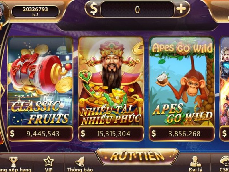 Trò chơi nổ hũ DEBET với biểu tượng Jackpot